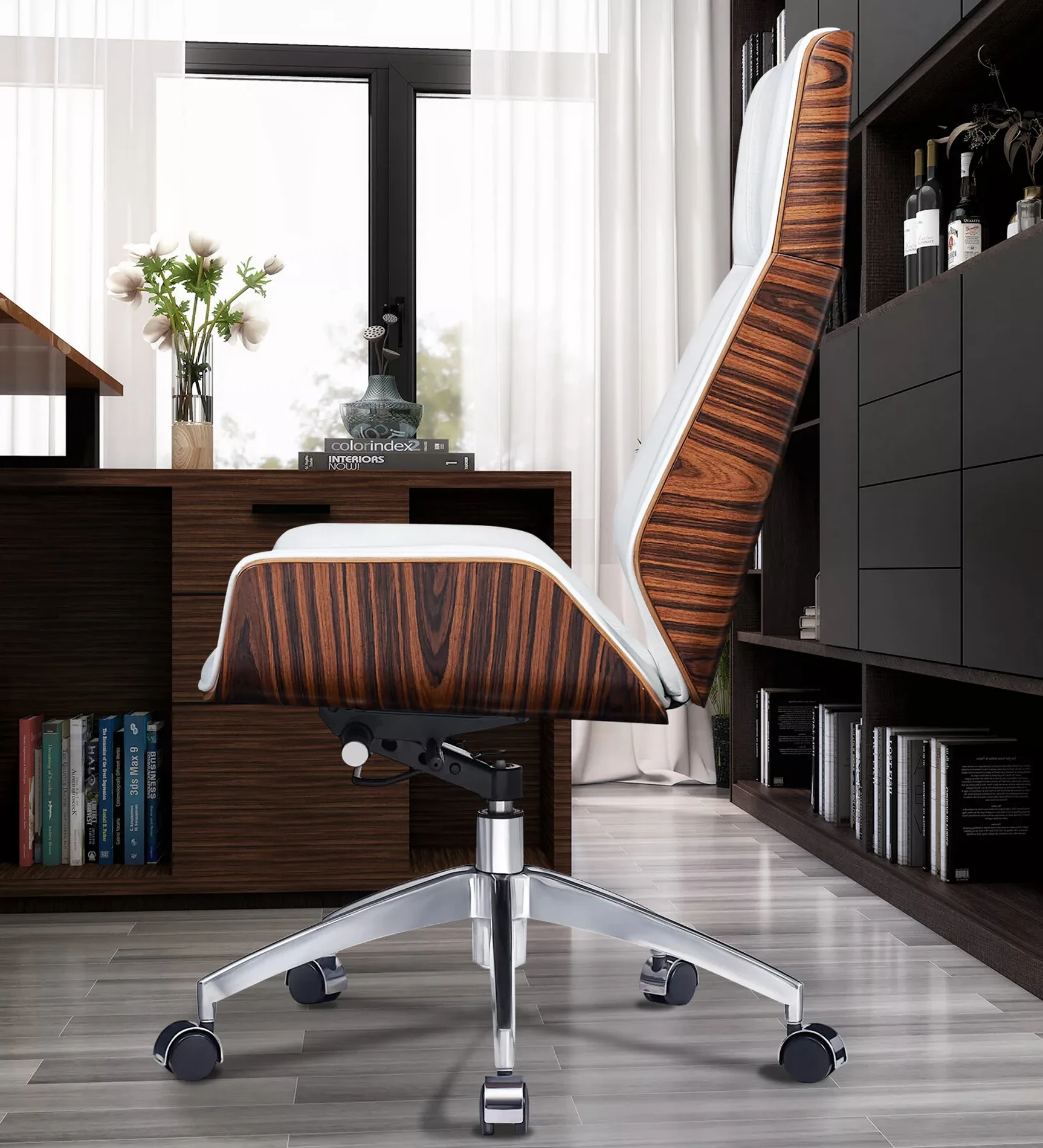 Thiết Kế Công Thái Học-ghế lãnh đạo wood