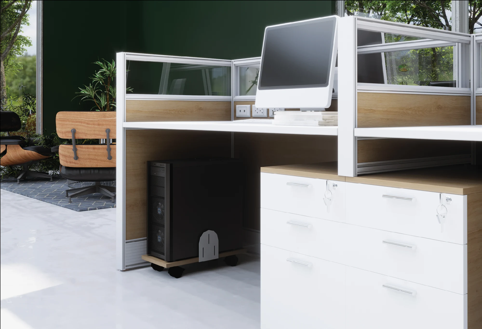 Vách ngăn khu vực làm việc G60 tạo ra không gian làm việc cá nhân