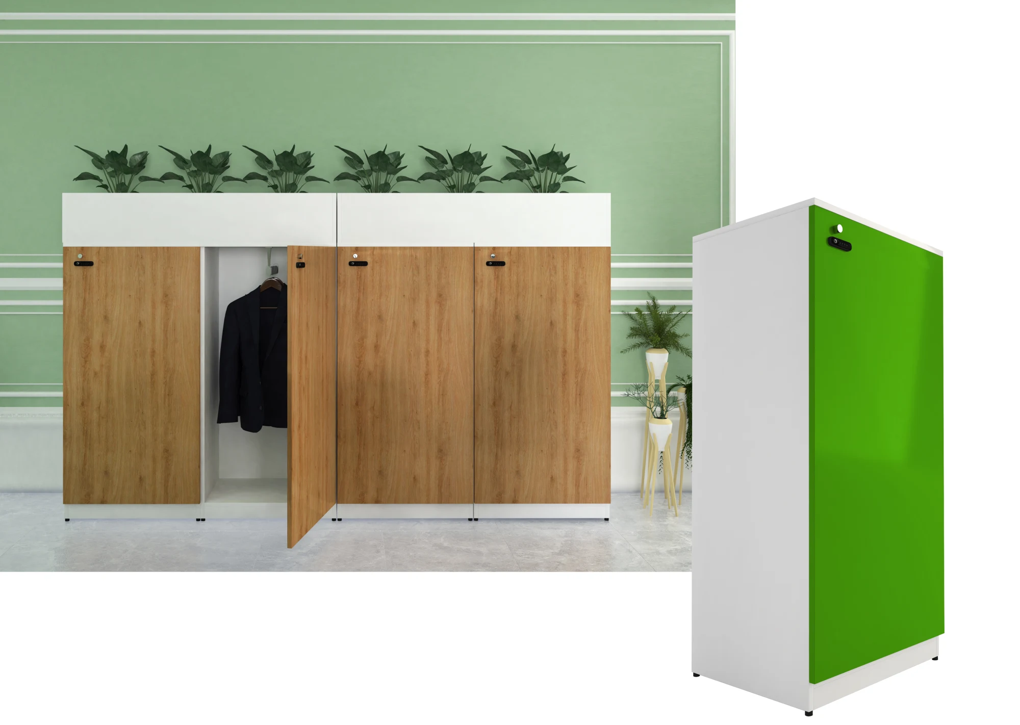 Tủ Locker với đa dạng kiểu dáng, kích thước