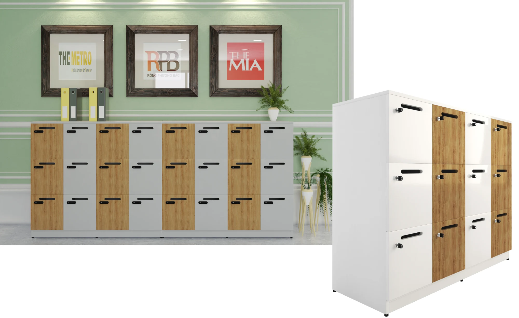 Locker tay nắm chữ nhật