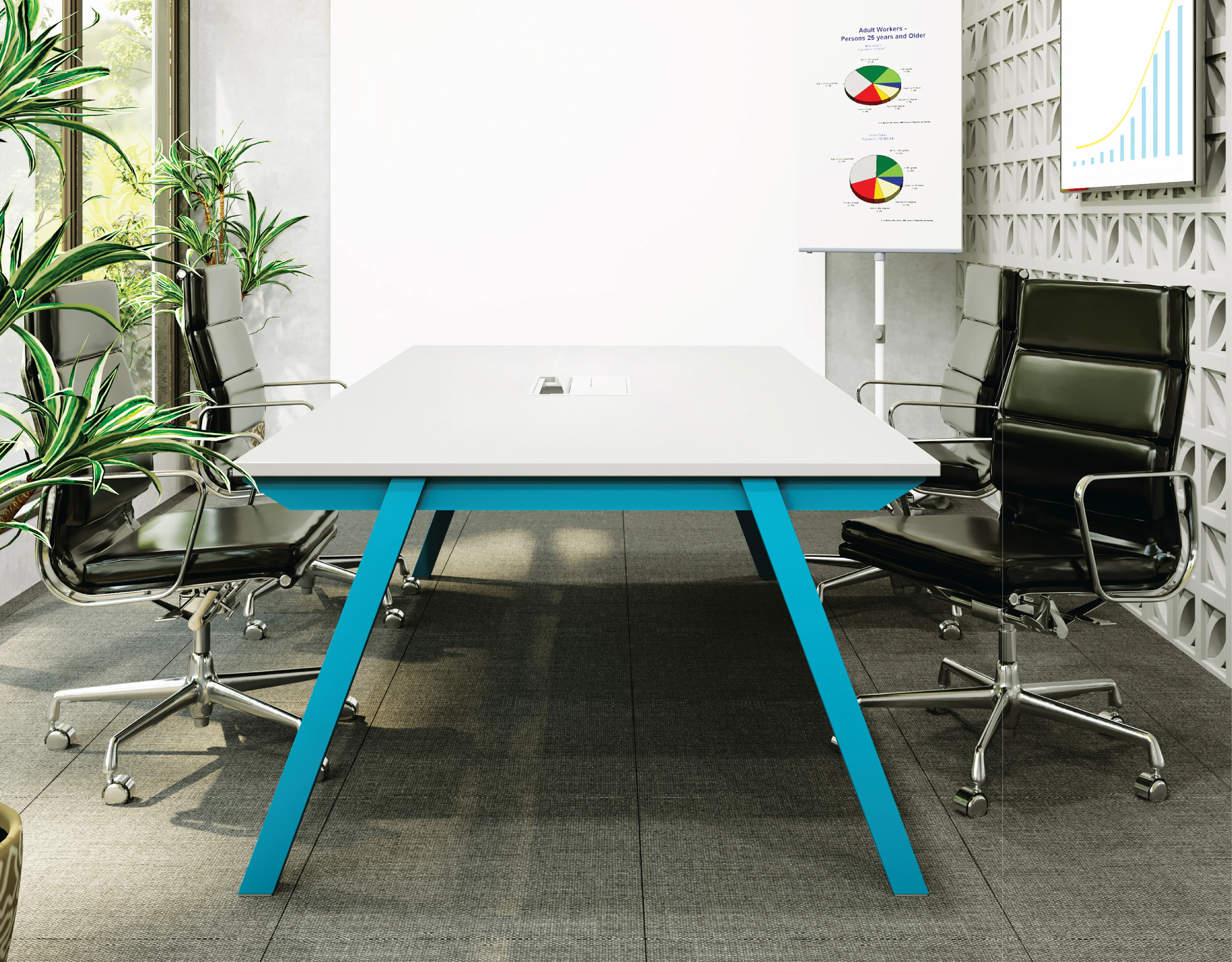 Bàn cụm làm việc THE WORK cao cấp