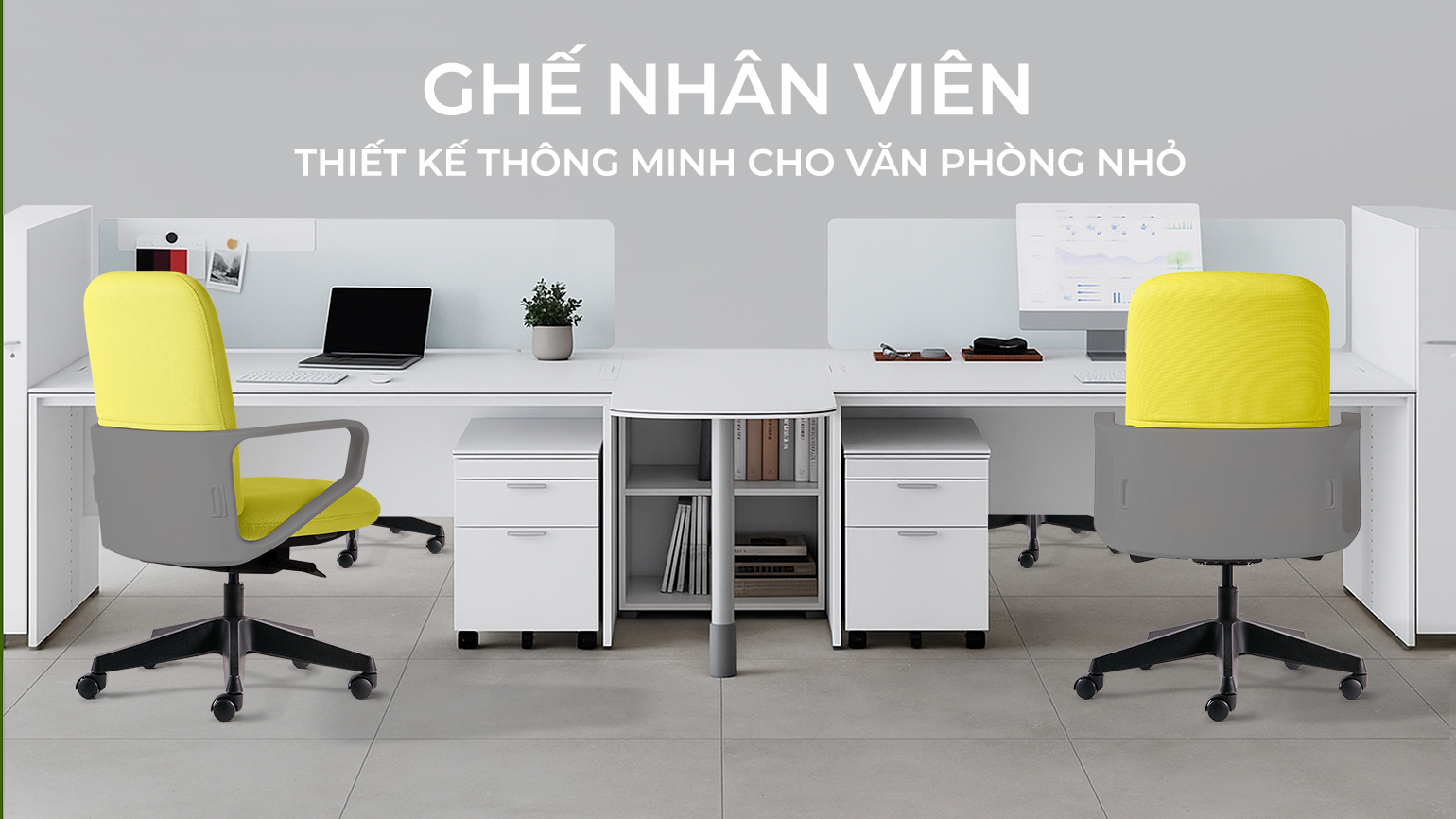 Ghế Nhân Viên Thiết Kế Thông Minh Cho Văn Phòng Nhỏ, Tối Ưu Diện Tích & Công Năng