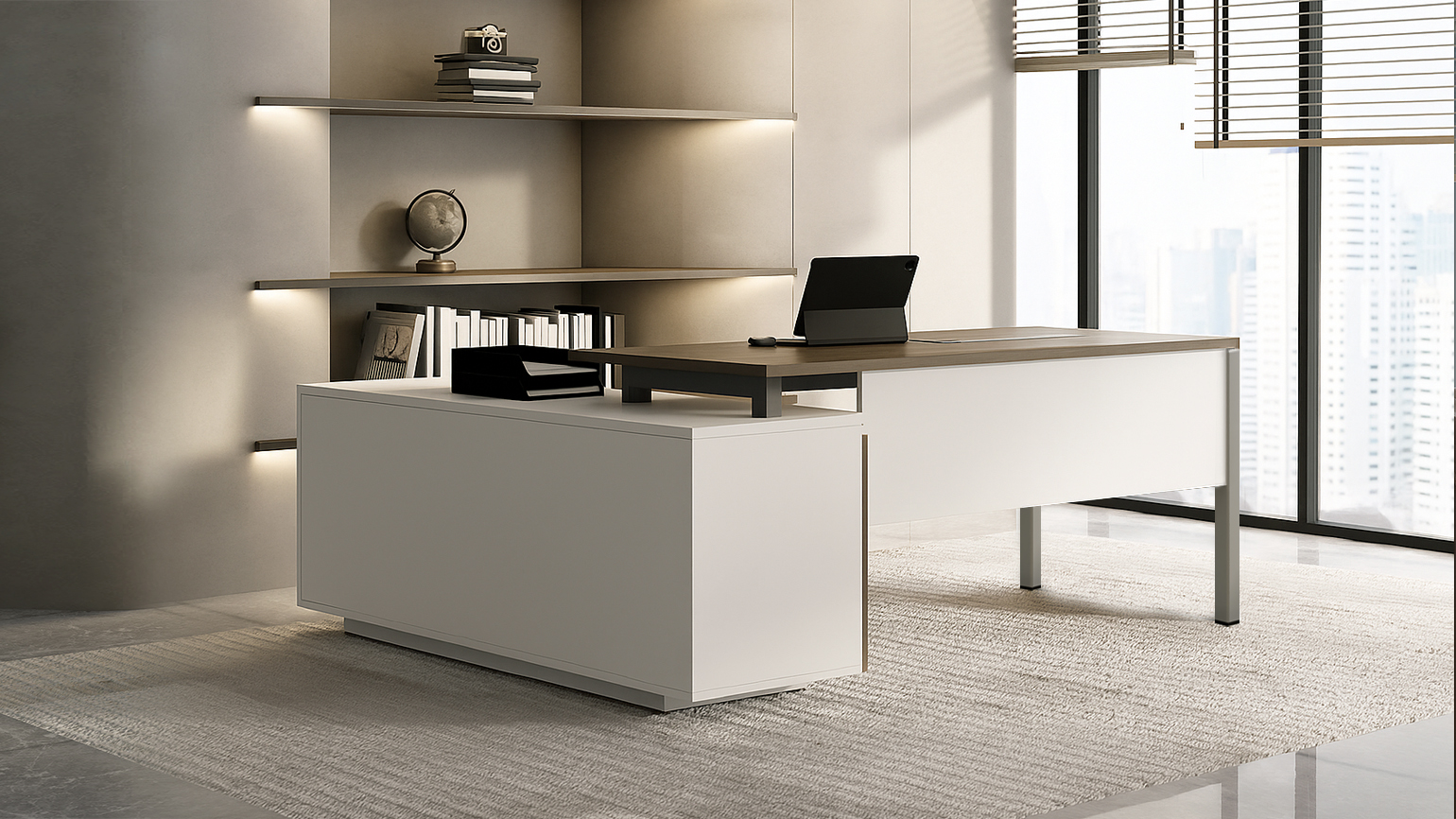 Bàn Lãnh Đạo Hiện Đại: 5 Dấu Hiệu Nhận Diện Bàn Cao Cấp Nâng Tầm Doanh Nghiệp