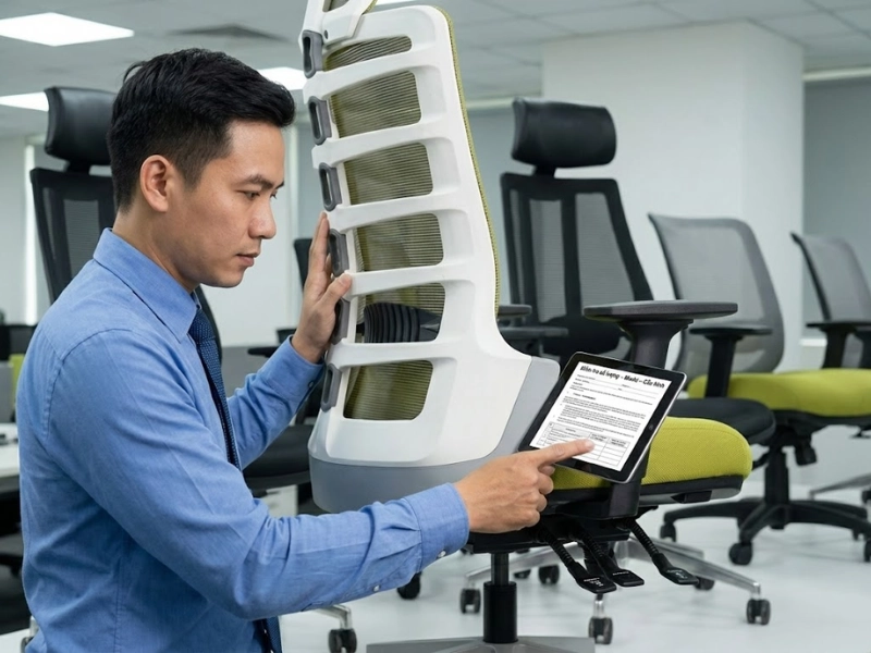 Recommended office chair inspection process for large-scale enterprises