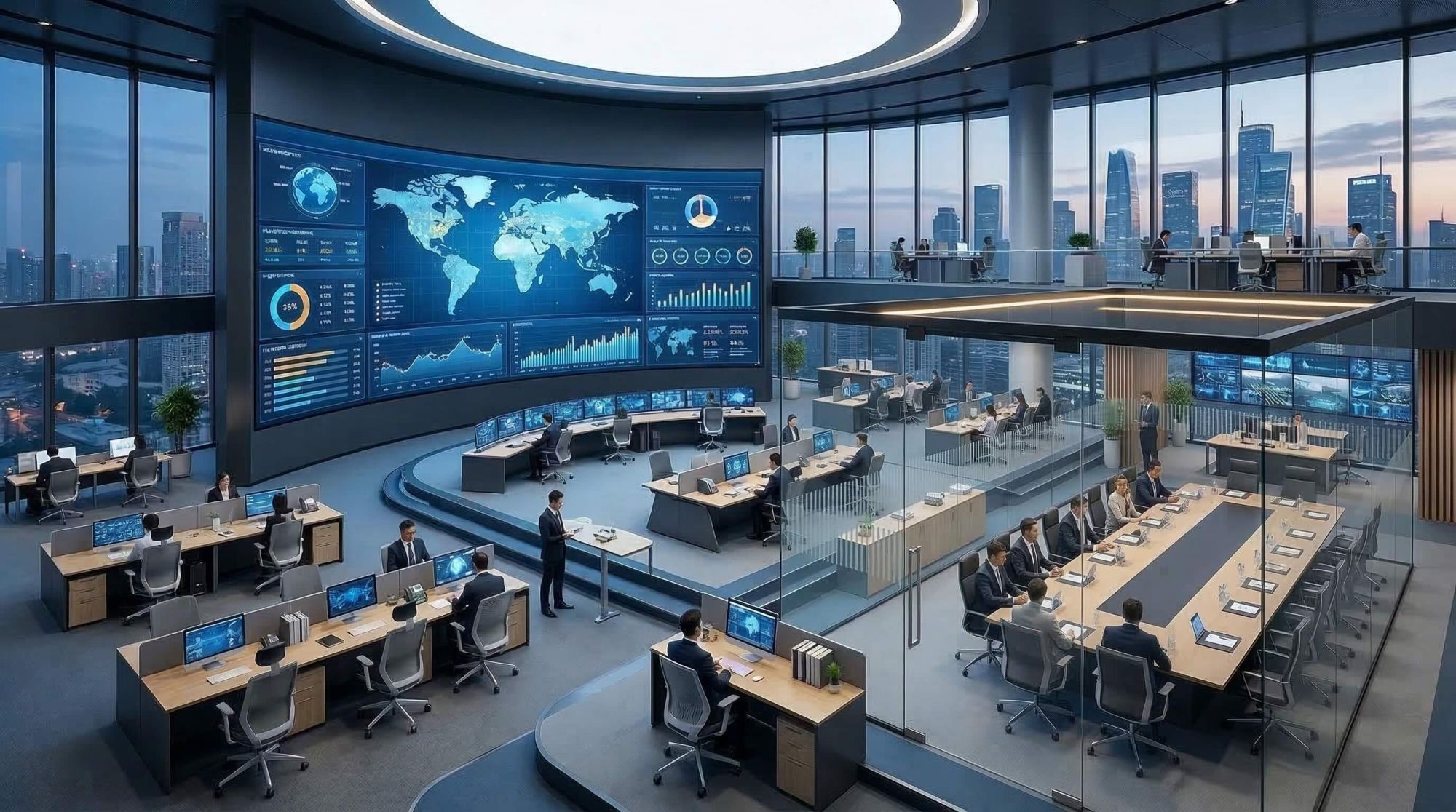 Modern Executive Office Design Trends for Multinational Corporations: Redefining Authority in the Digital Era