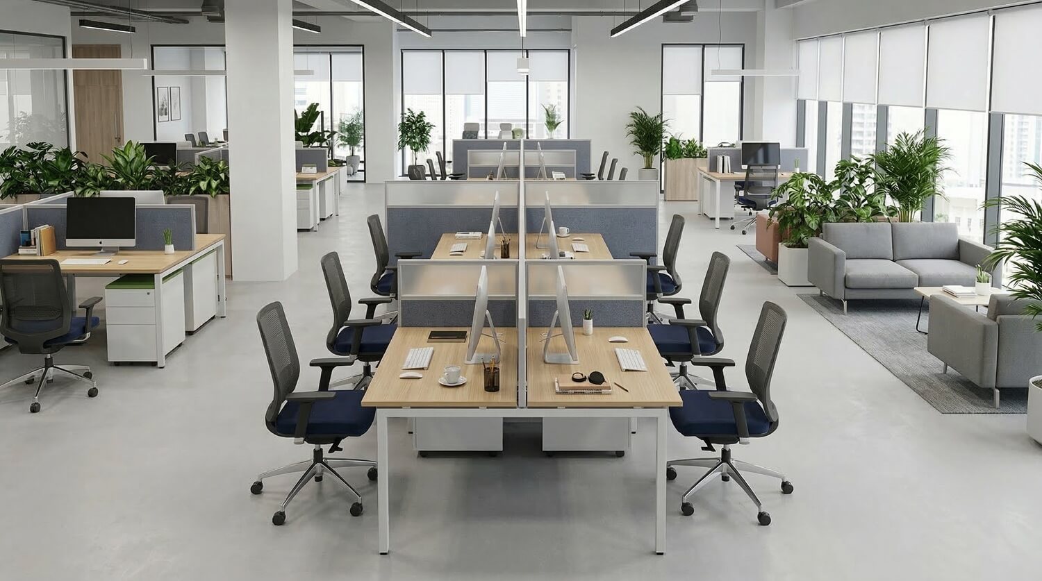 Cụm bàn dài 6-8 chỗ là