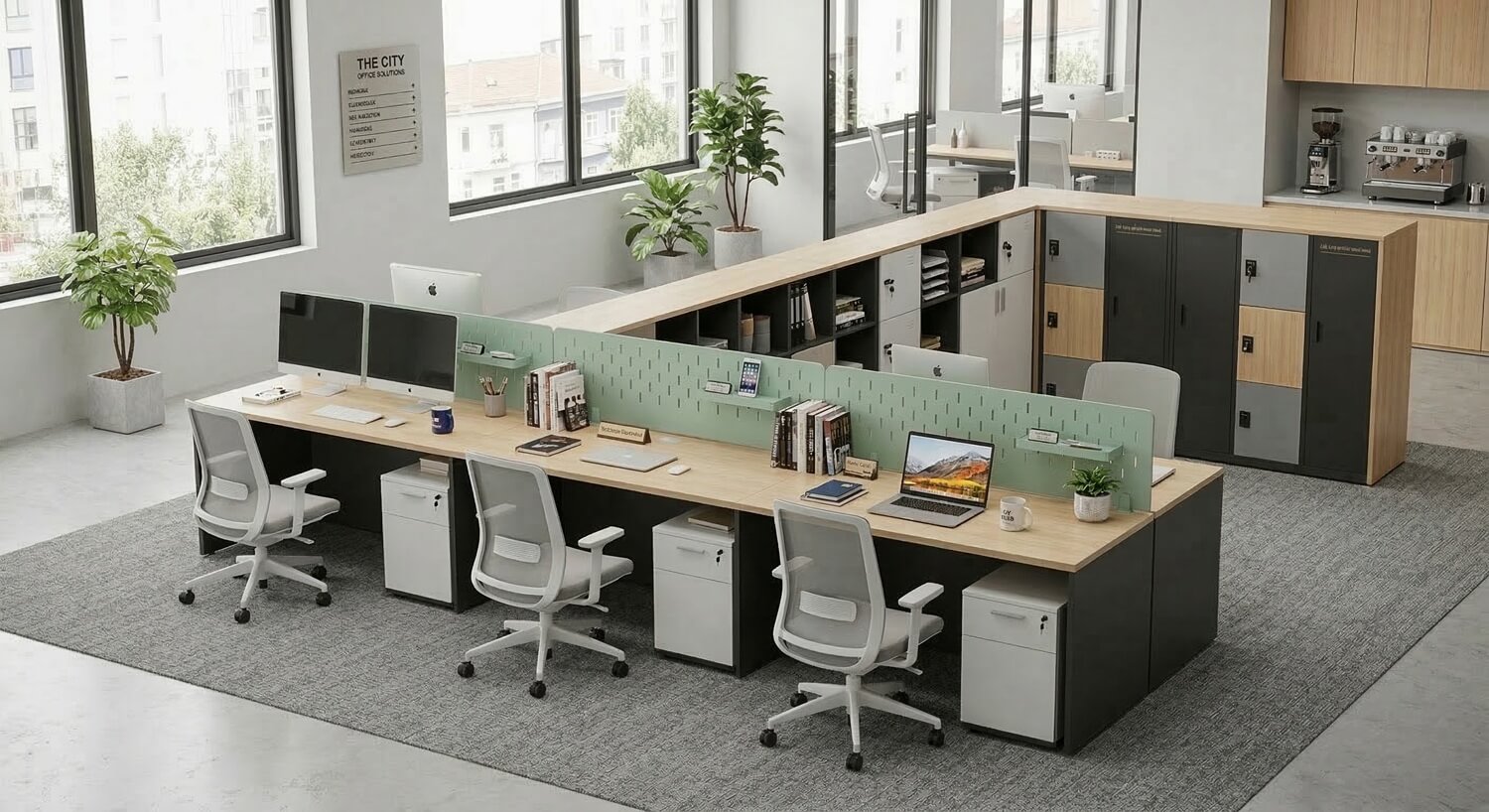 Office Workstations with Partitions: Balancing Privacy and Connectivity