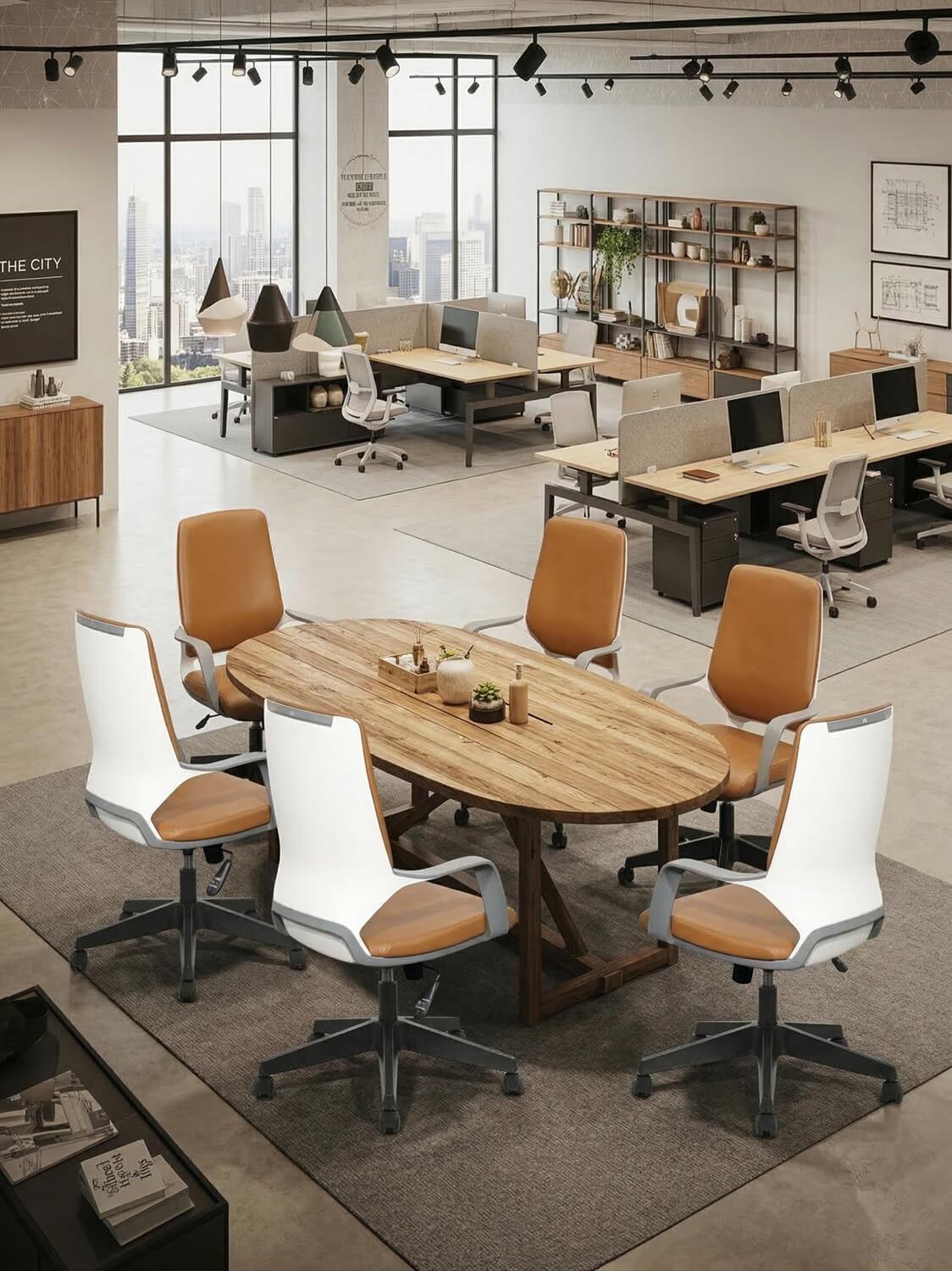 Office Workstations with Partitions: A comprehensive solution from The City's collections.