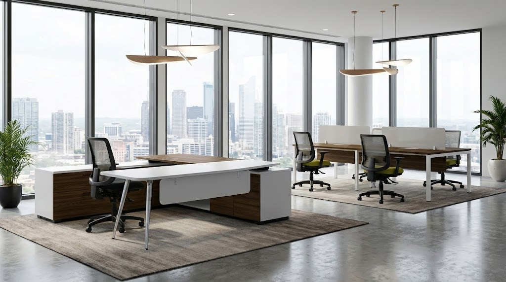 Bàn làm việc chân sắt hay bàn gỗ phù hợp hơn