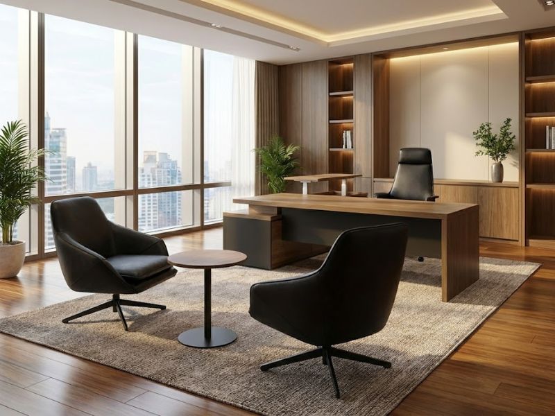 Bàn Lãnh Đạo Cao Cấp: Điểm Nhấn Trong Bản Phác Thảo Đương Đại của KTS