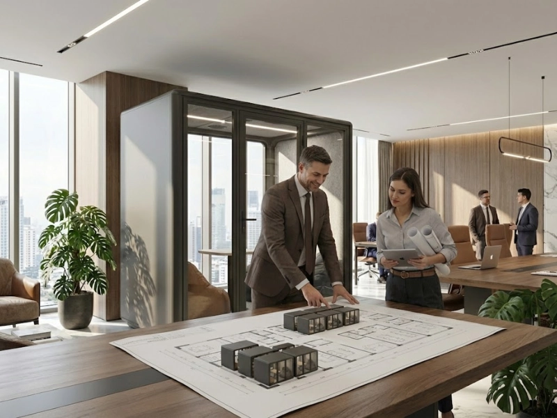 Meeting Pod: Giải Pháp Phòng Họp Di Động Toàn Điện Cho Văn Phòng Hiện Đại