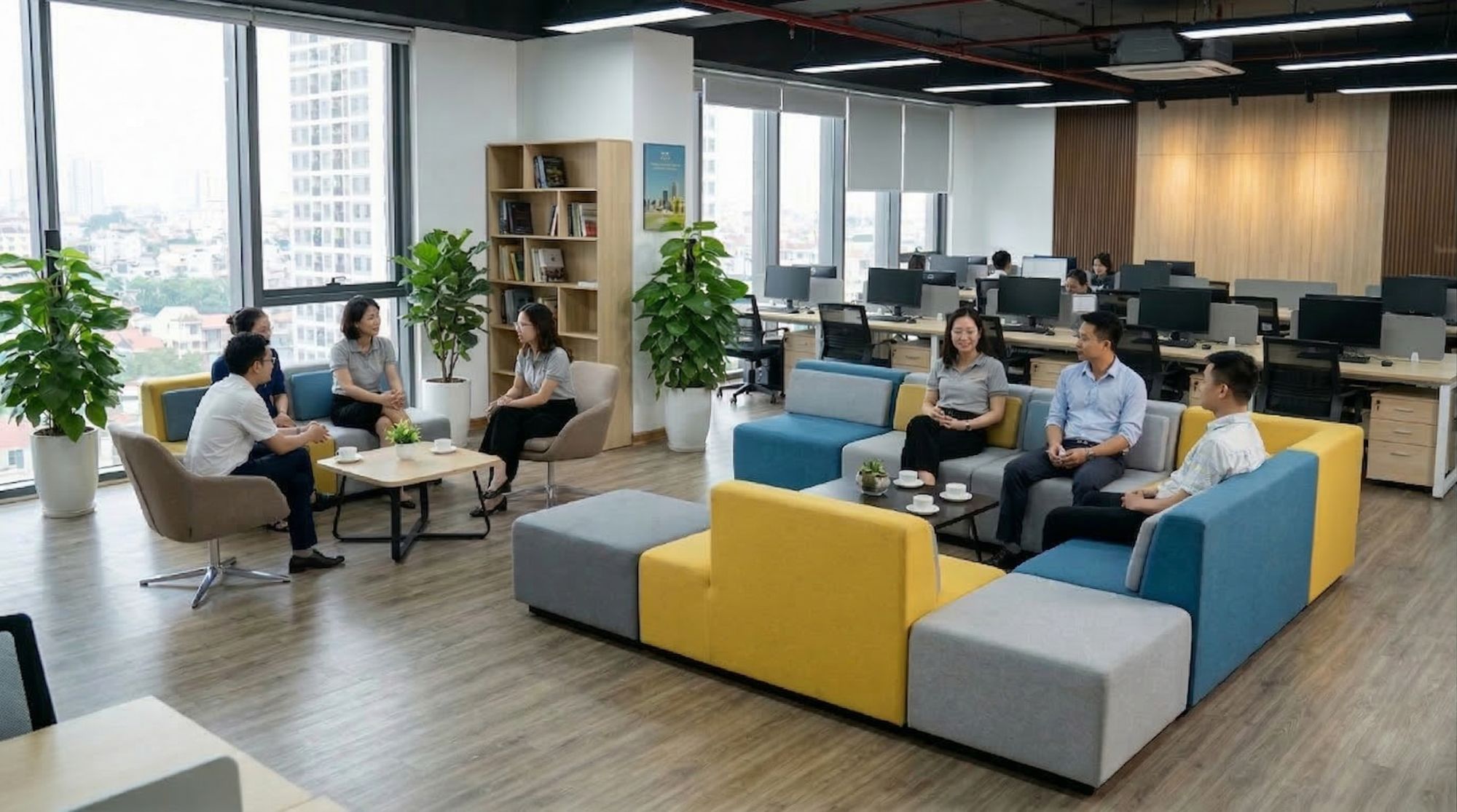 Sofa văn phòng và khu vực nghỉ ngơi: Nơi tái tạo sức sáng tạo cho nhân viên