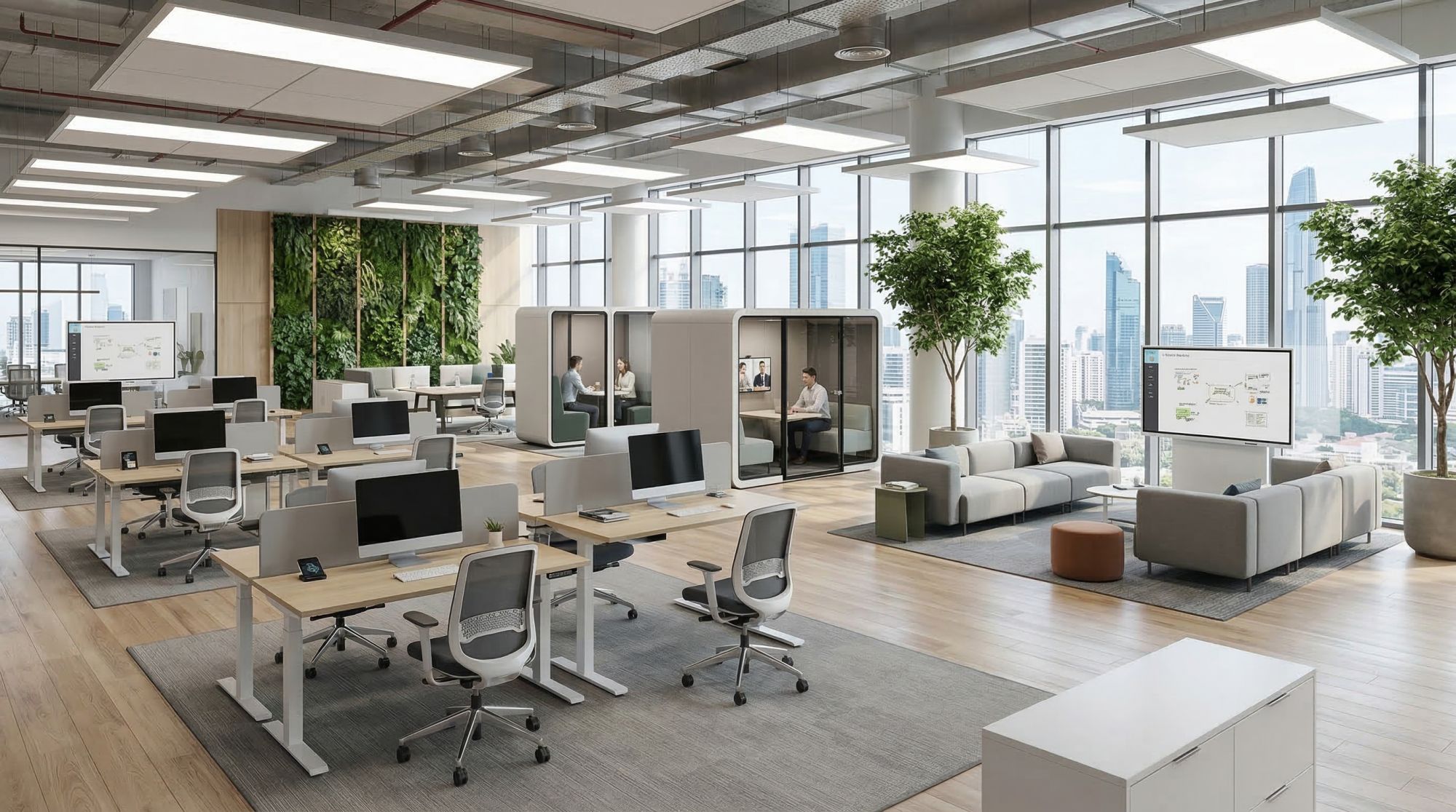 Quy Trình Setup Văn Phòng Mới: Từ Bản Vẽ 3D Đến Hiện Thực Hóa