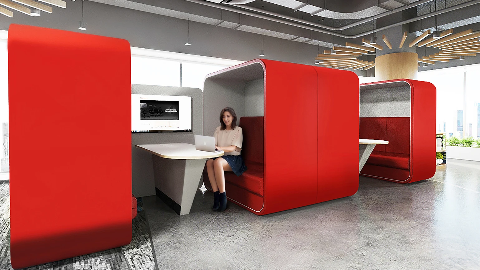 PHONEBOOTH, GIẢI PHÁP GIẢM TIẾNG ỒN, CÁCH ÂM HIỆU QUẢ, TĂNG HIỆU SUẤT CHO VĂN PHÒNG