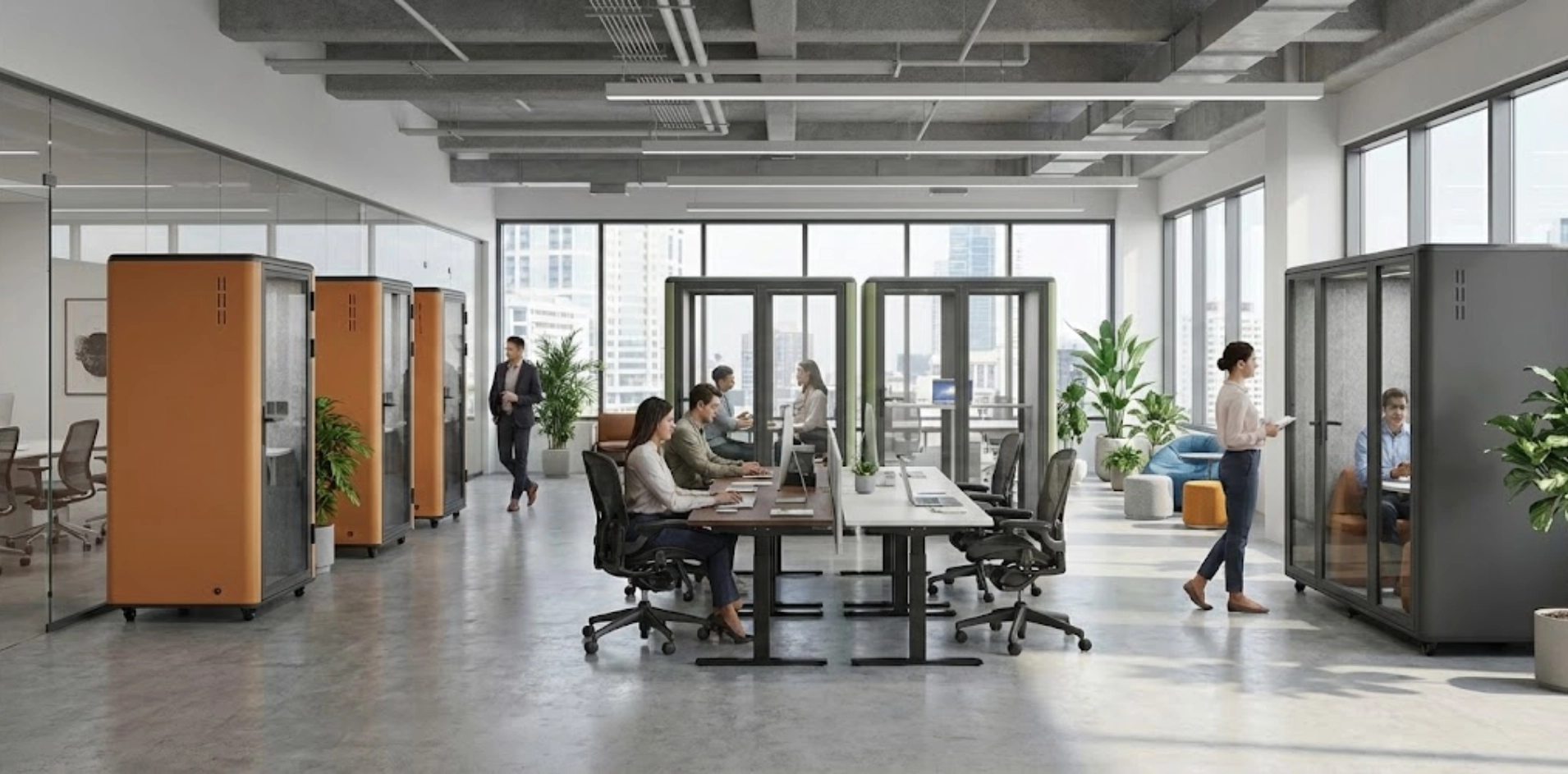 Tối Ưu Diện Tích Không Gian Văn Phòng Bằng Giải Pháp Phonebooth